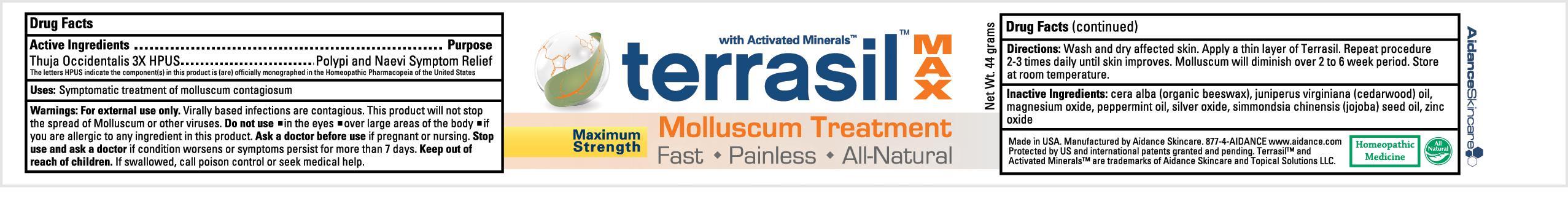 Terrasil Molluscum Treatment Maximum Strength (Thuja Occidentalis) Ointment [Aidance Skincare & Topical Solutions, Llc]