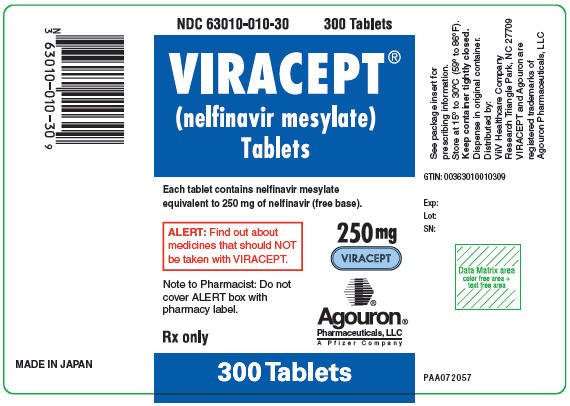 Viracept (Nelfinavir Mesylate) Tablet, Film Coated Viracept (Nelfinavir Mesylate) Powder [Agouron]