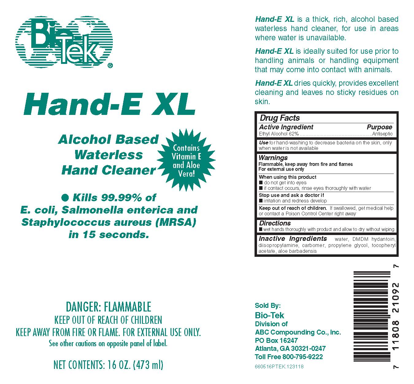 Hand-e Xl (Alcohol) Gel [Abc Compounding Co., Inc.]