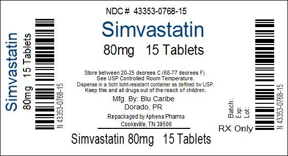 Simvastatin Tablet, Film Coated [Aphena Pharma Solutions – Tennessee, Inc.]