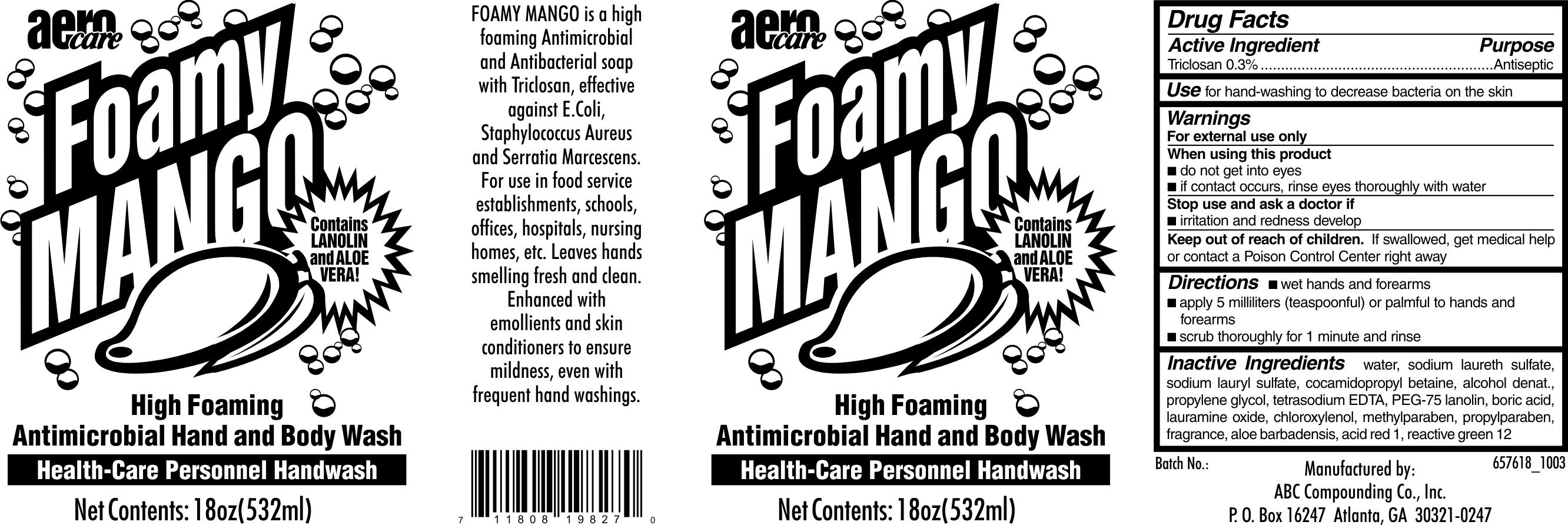 Foamy Mango (Triclosan) Soap [Abc Compounding Co., Inc.]