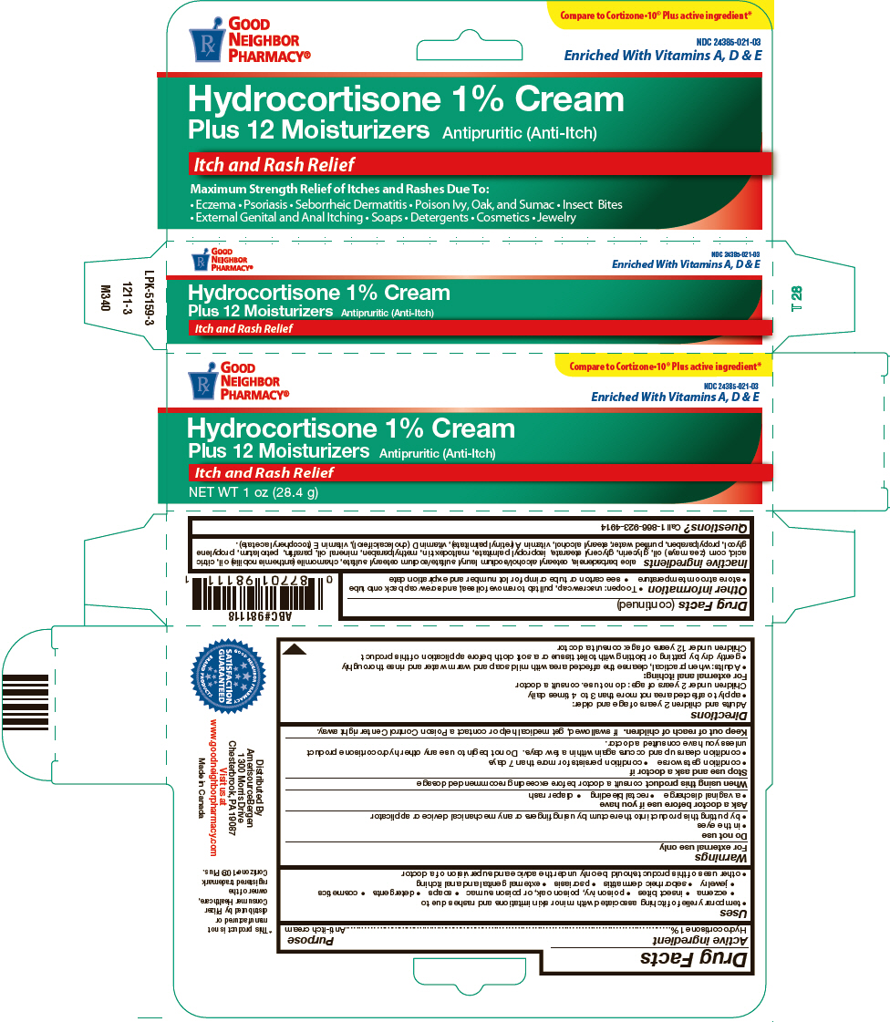 Good Neighbor Pharmacy Hydrocortisone Plus 12 Moisturizers (Hydrocortisone) Cream [Amerisourcebergen]