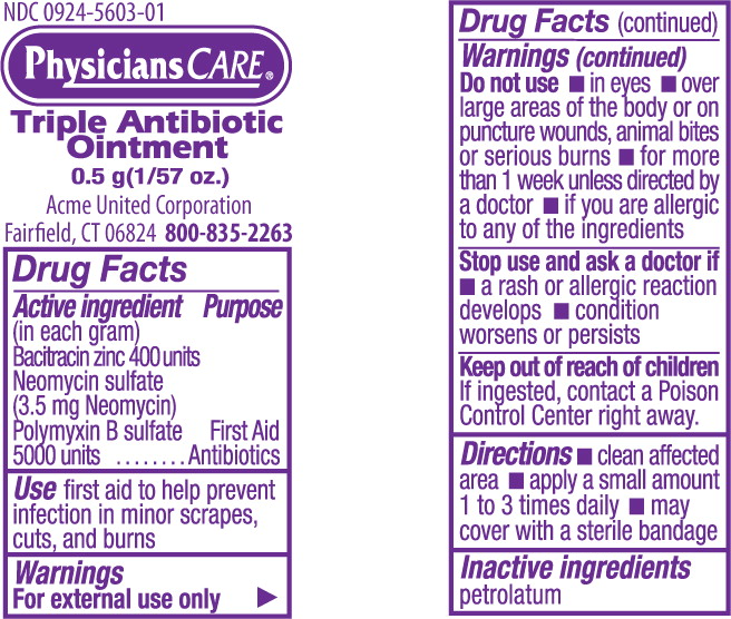 Triple Antibiotic (Bacitracin Zinc, Neomycin Sulfate, Polymyxin B Sulfate) Ointment [Acme United Corporation]