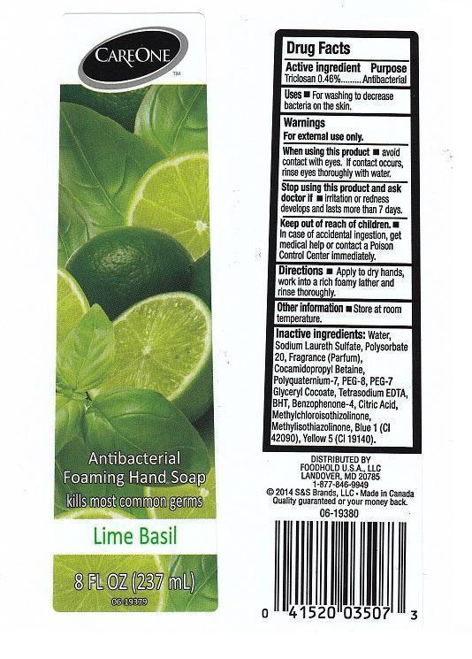 Careone Lime Basil (Triclosan) Liquid [Amercian Sales Company]