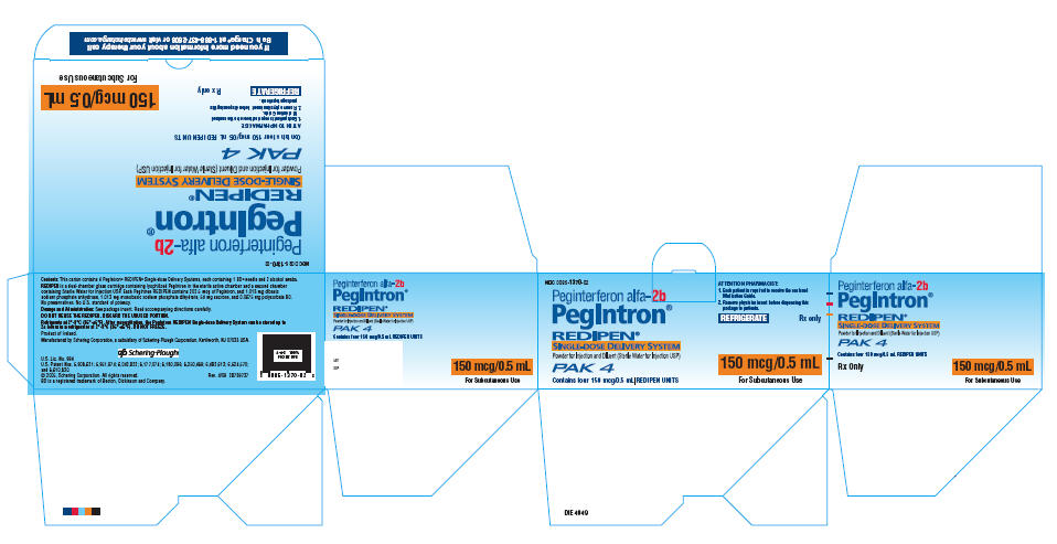 PRINCIPAL DISPLAY PANEL - 150 mcg Redipen - Carton 4 Pack (Outside)