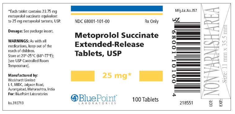 Metoprolol Succinate ER Tablets, USP 25mg 100ct