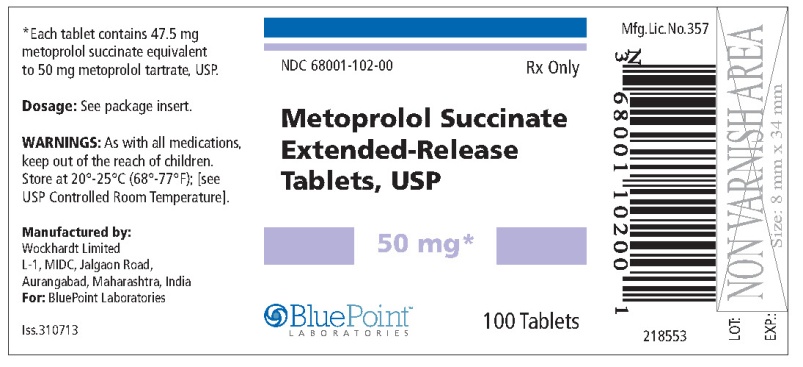 Metoprolol Succinate ER Tablets, USP 50mg 100ct