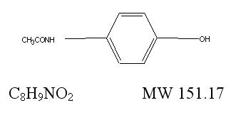 acetaminophen chemical structure