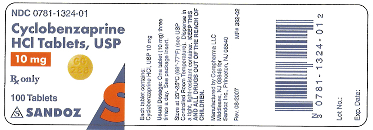 Container Label for 10mg, 100 Count