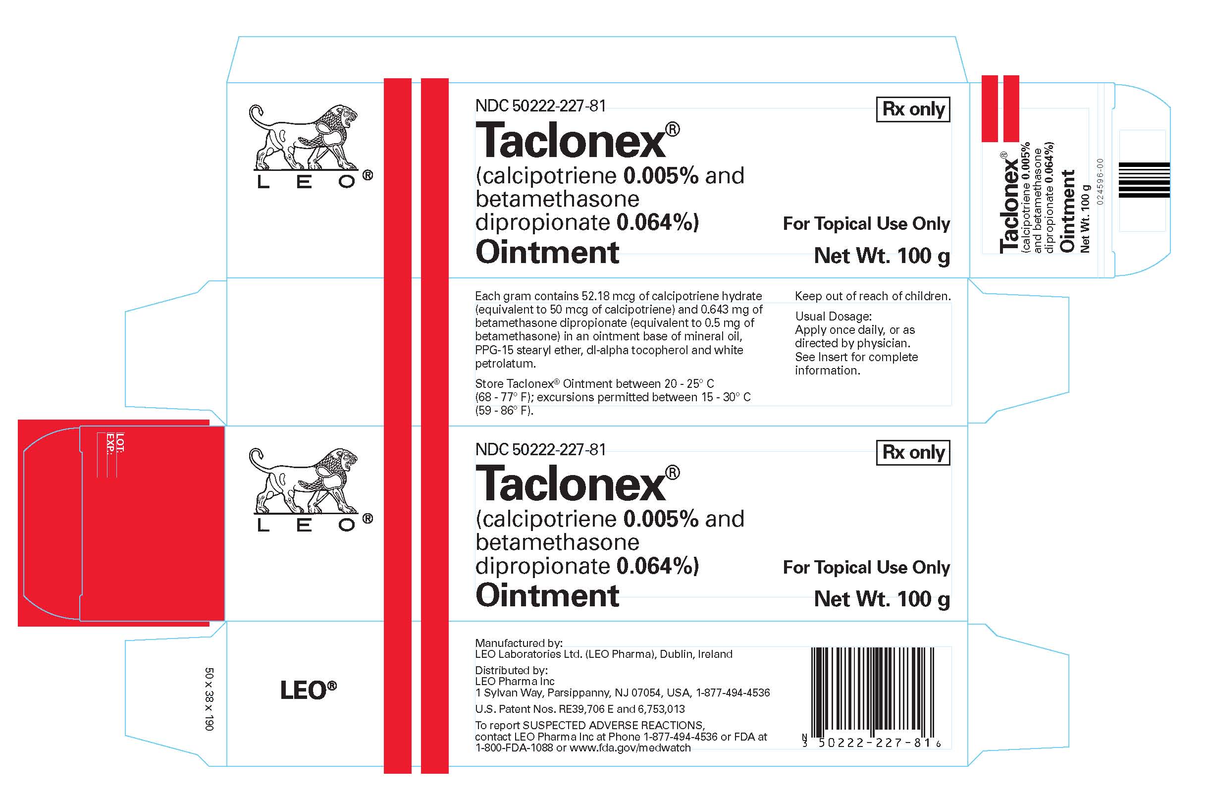 Taclonex Ointment Carton Label 100 g