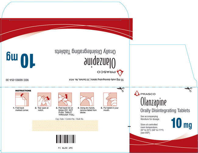 PACKAGE LABEL - Olanzapine Orally Disintegrating Tablets 10 mg tablet, 30 sachets
