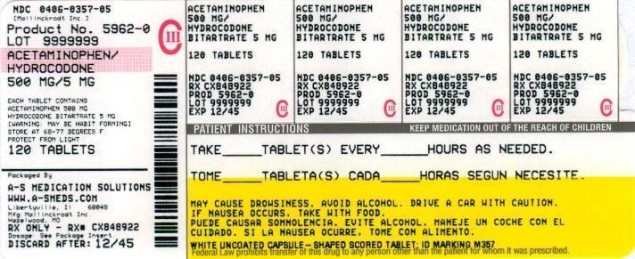 Principal Display Panel - 5mg/500mg Bottle