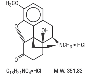 Oxycodone HCl structural formula