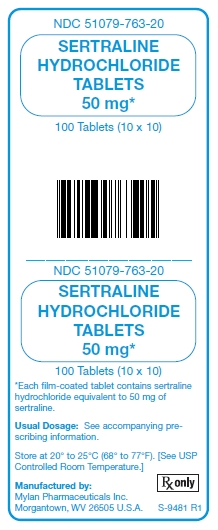 Sertraline HCl 50 mg Tablets Unit Carton Label