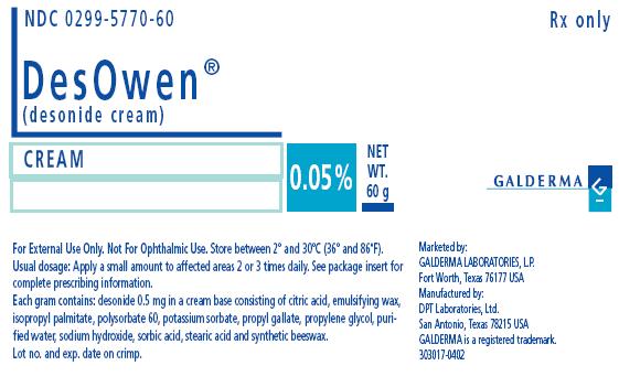 desowen cream label