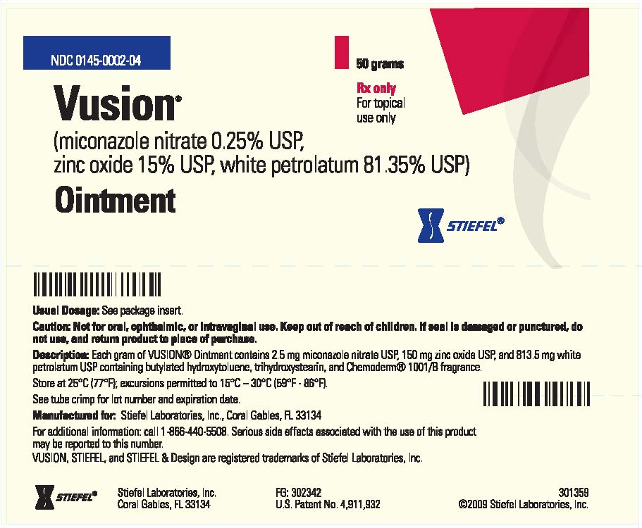 VUSION 50g Tube Label