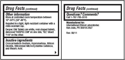 Despec-DM Tabs Packaging