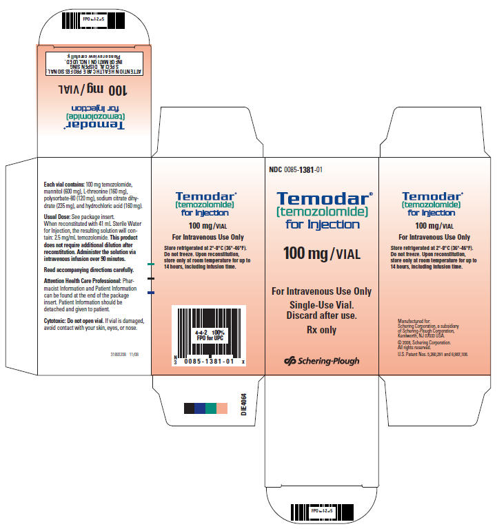 Principal Display Panel - 100 mg Vial Carton