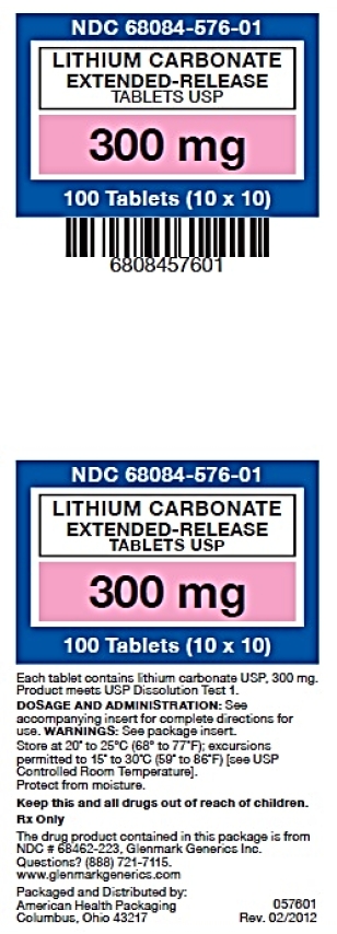 Lithium Carbonate ER 300 mg tablets (10x10)