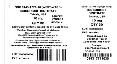 Isosorbide Dintrate Carton Label
