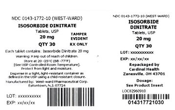 Isosorbide Dinitrate Carton Label