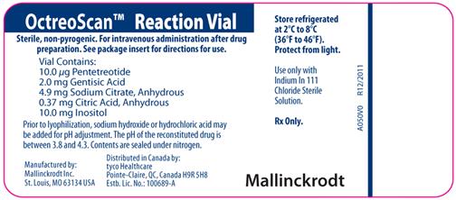 OctreoScan Reaction Vial R12/2011
