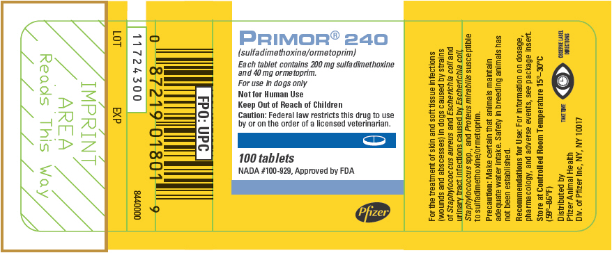 PRINCIPAL DISPLAY PANEL - 100 Tablet 240 mg Bottle Label