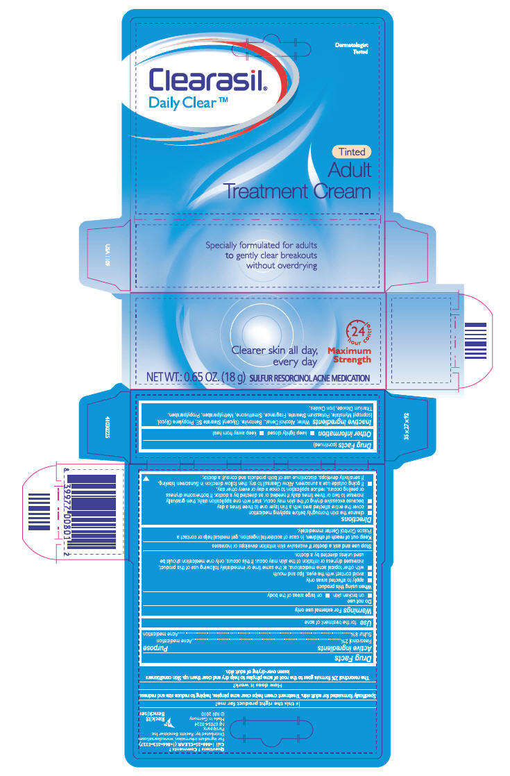 Clearasil Daily Clear Tinted Adult Treatment | Sulfur And Resorcinol Cream while Breastfeeding