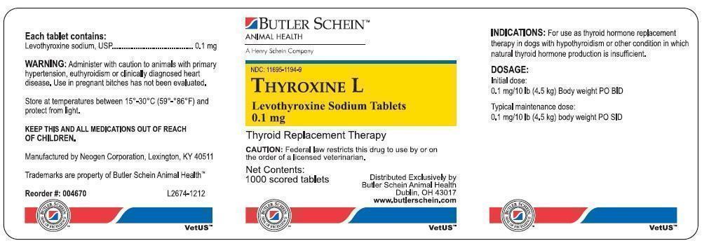 Thyroxine L 0.1mg 1000