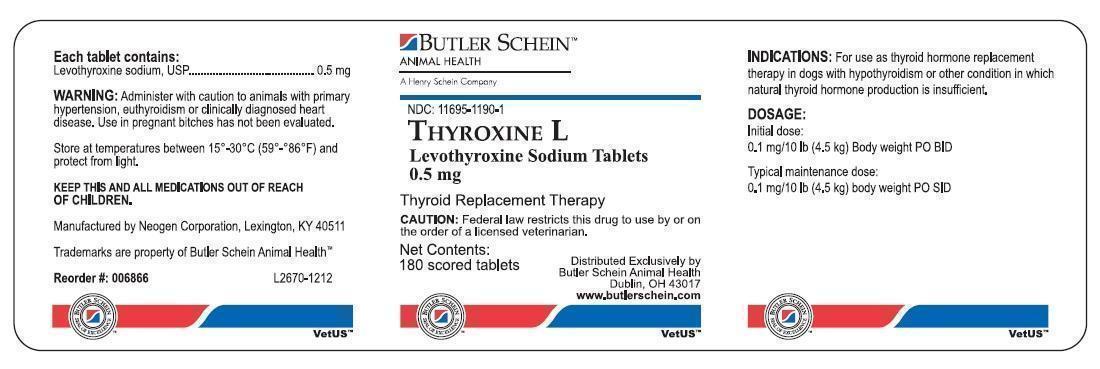 Thyroxine L 0.5mg 180