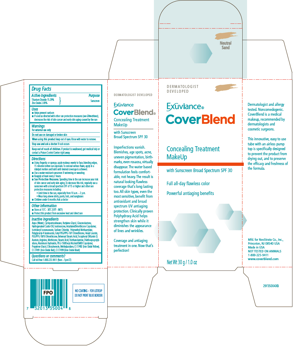 Exuviance Coverblend Concealing Treatment Makeup Spf 30 Neutral Sand while Breastfeeding