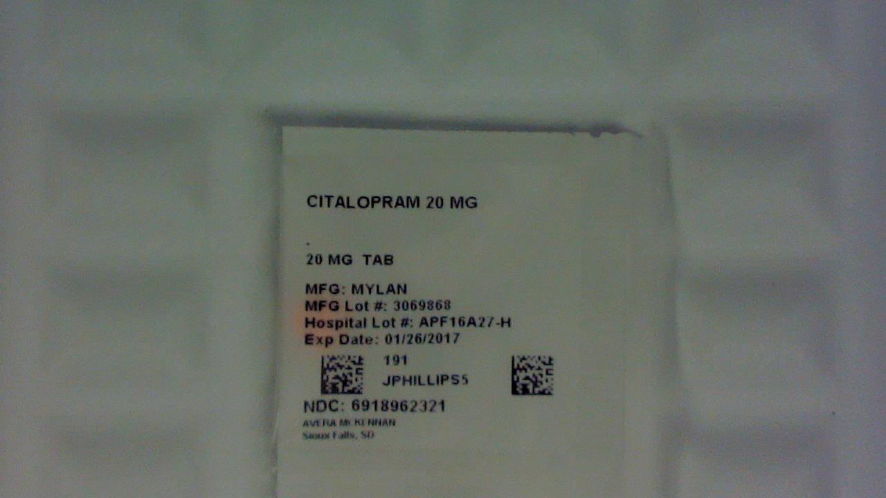 Citalopram 20 mg tablet
