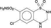 Hydrochlorothiazide Chemical Structure