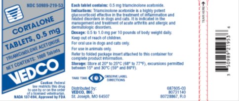 Picture of 0.5 mg, 1000 tablets label