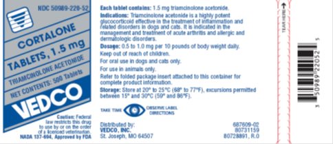 Picture of 1.5 mg, 500 tablets label