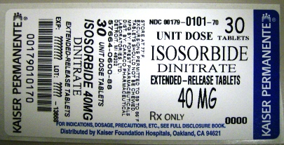 Isosorbide label-40 mg