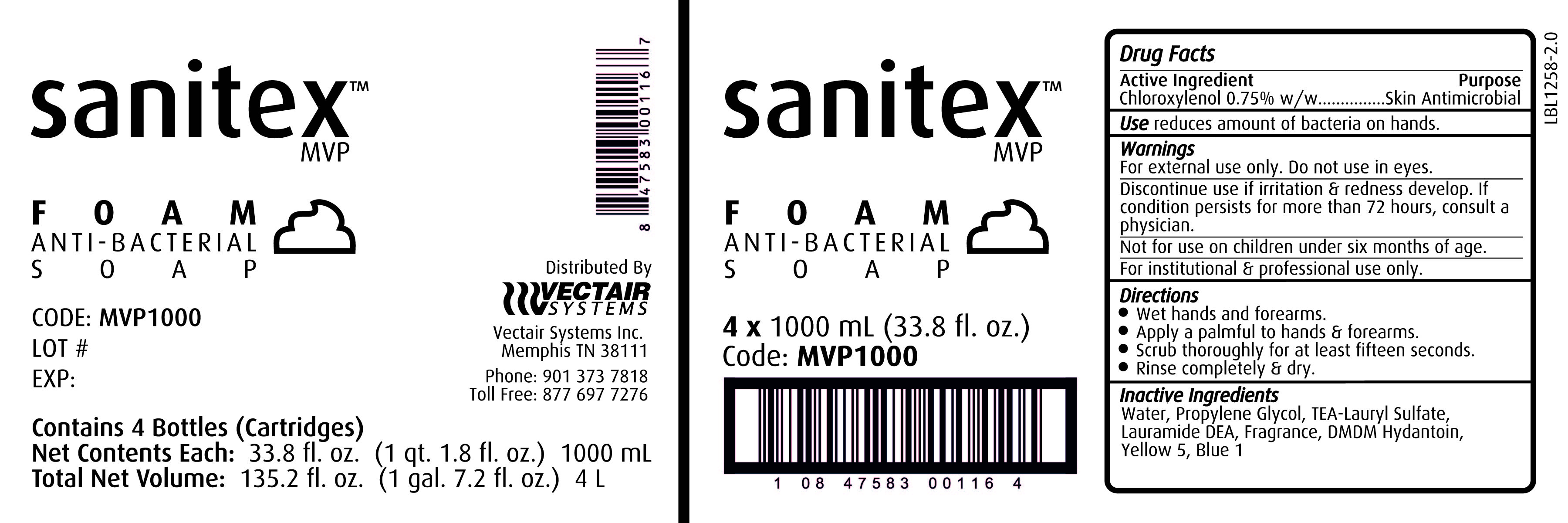 Sanitex Mvp Foam Anti-bacterial | Chloroxylenol Soap Breastfeeding