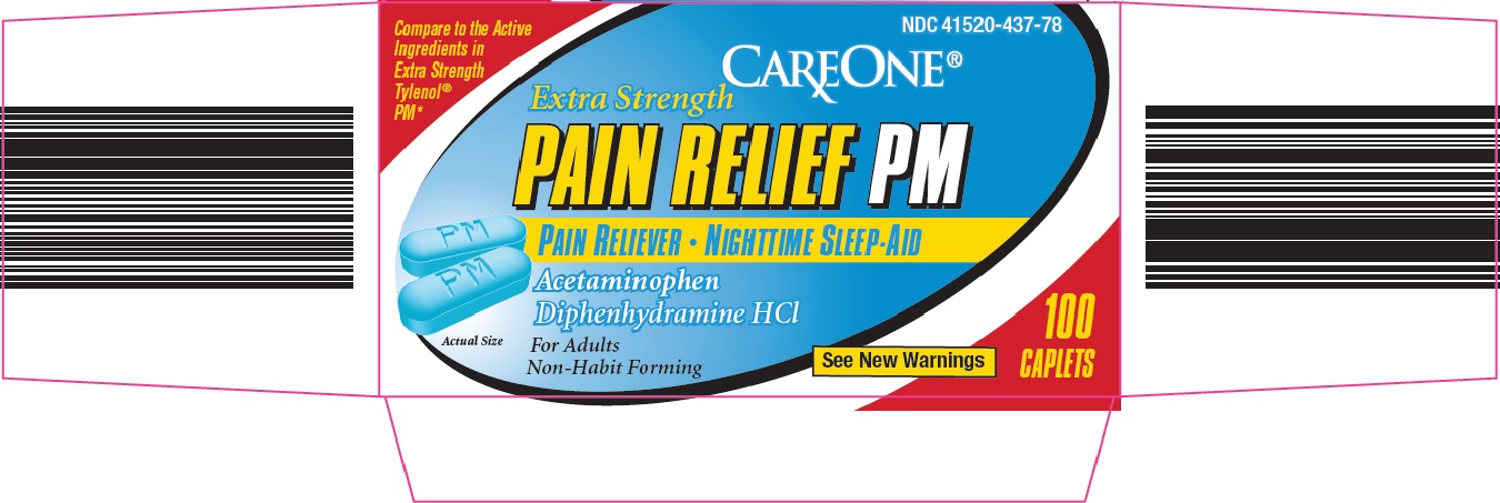 Care One Pain Relief Pm Extra Strength | Acetaminophen, Diphenhydramine Hcl Tablet Breastfeeding