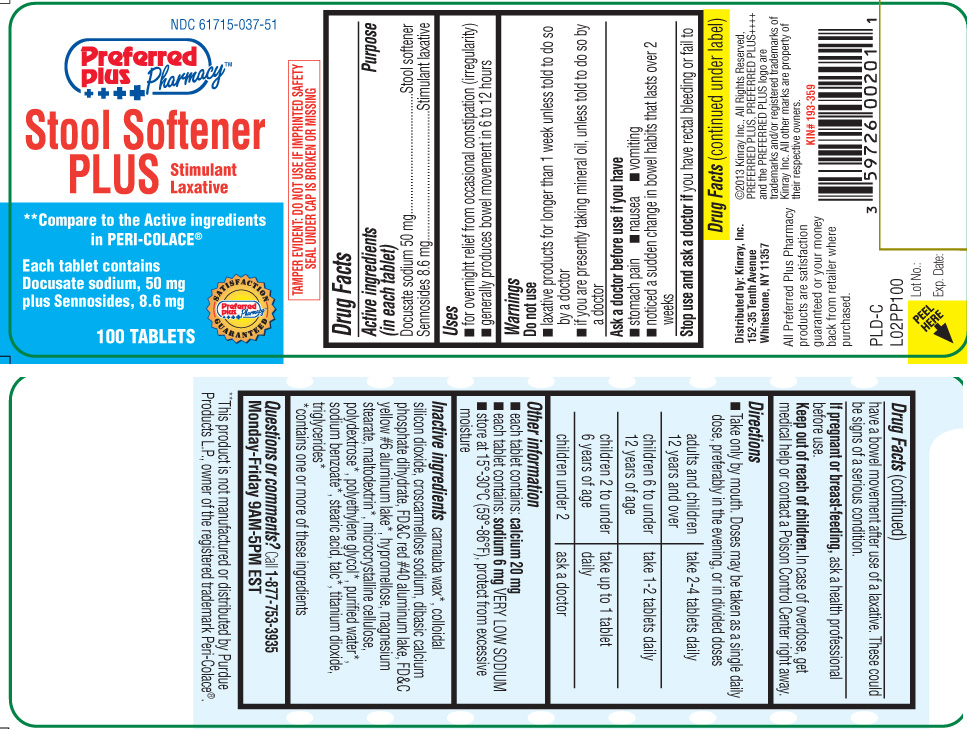 Docusate sodium 50 mg, Sennosides 8.6 mg