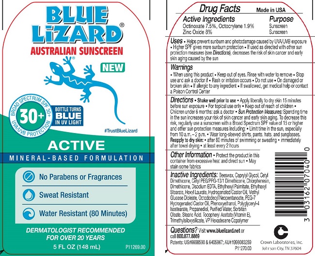 Blue Lizard Active | Octinoxate, Octocrylene And Zinc Oxide Lotion Breastfeeding