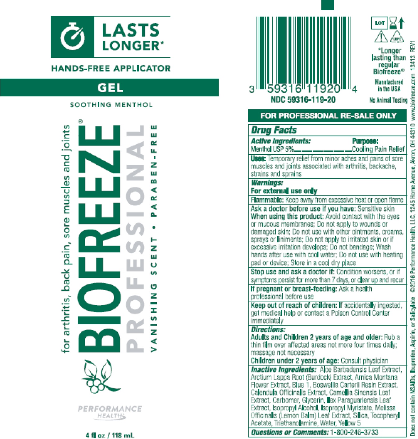 Biofreeze Professional | Performance Health, Llc while Breastfeeding