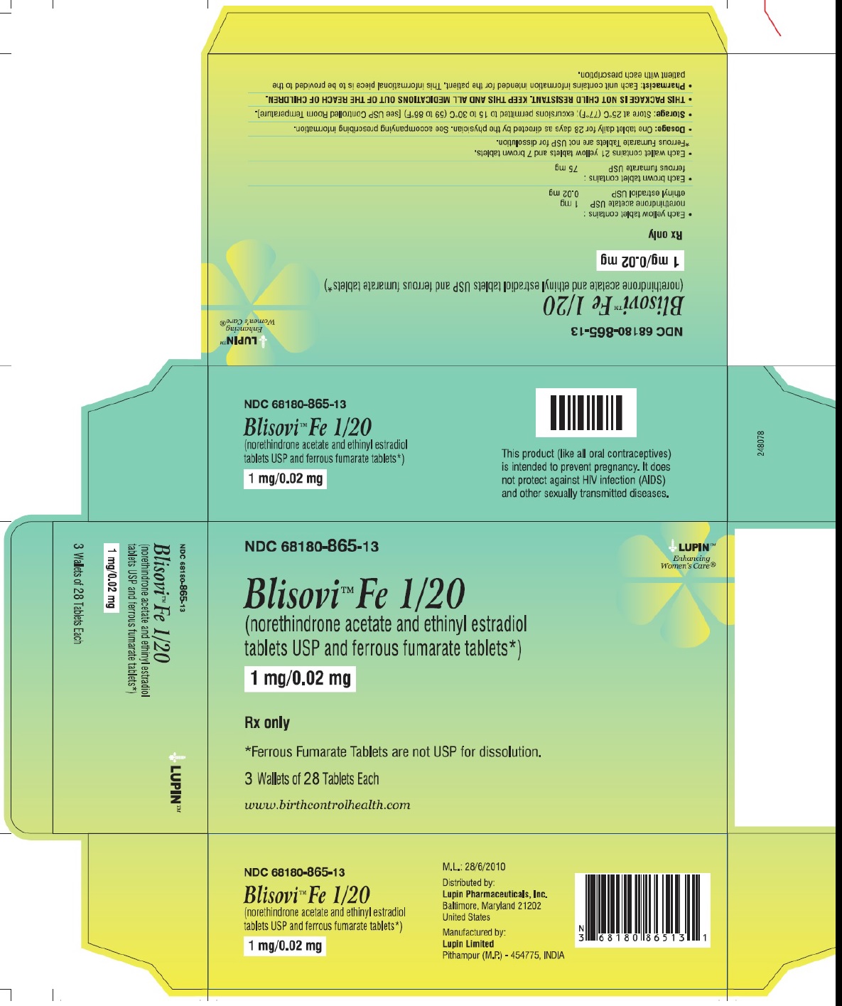 Blisovi Fe 1/20 | Norethindrone Acetate And Ethinyl Estradiol Kit while Breastfeeding