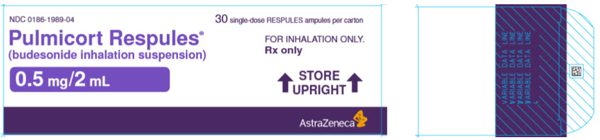 Pulmicort Respules 0.5 mg/2 mL Carton Label 30 single-dose RESPULES ampules per carton