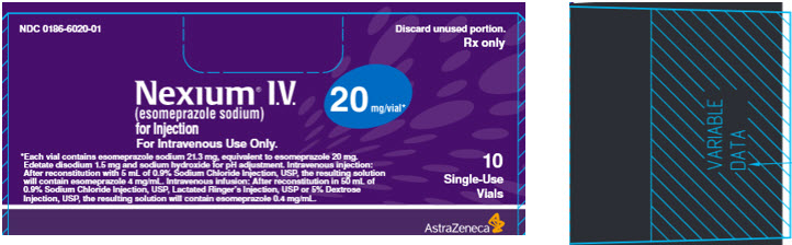 Nexium IV 20 mg/vial 10 single-use vial container