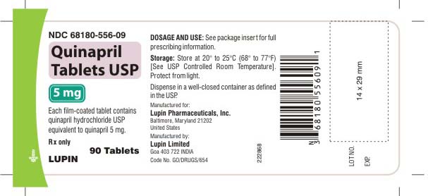 Quinapril Tablets 5 mg Label
