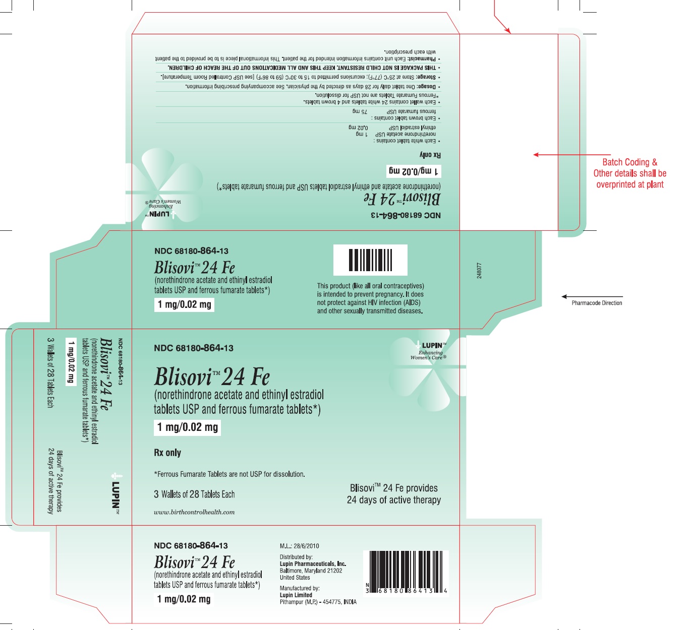 Blisovi 24 Fe | Norethindrone Acetate And Ethinyl Estradiol Kit Breastfeeding