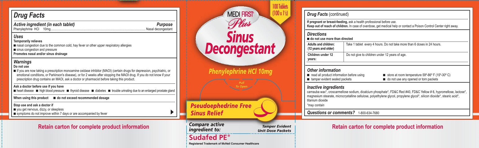 Is Medi-first Plus Sinus Decongestant | Phenylephrine Hydrochloride Tablet safe while breastfeeding