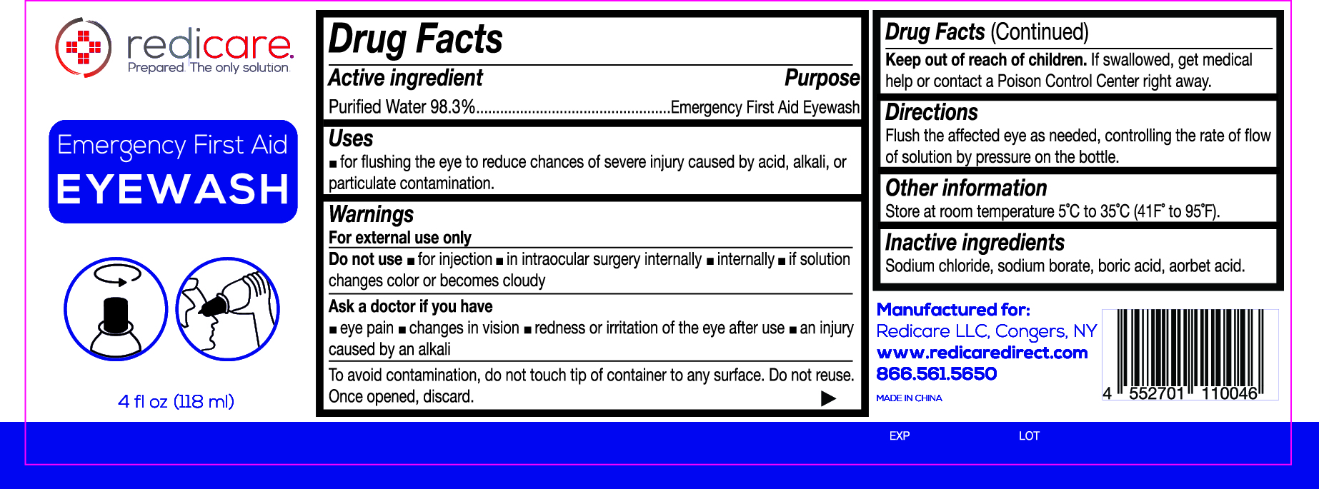 Redicare Emergency First Aid Eyewash | Emergency First Aid Eyewash Irrigant Breastfeeding