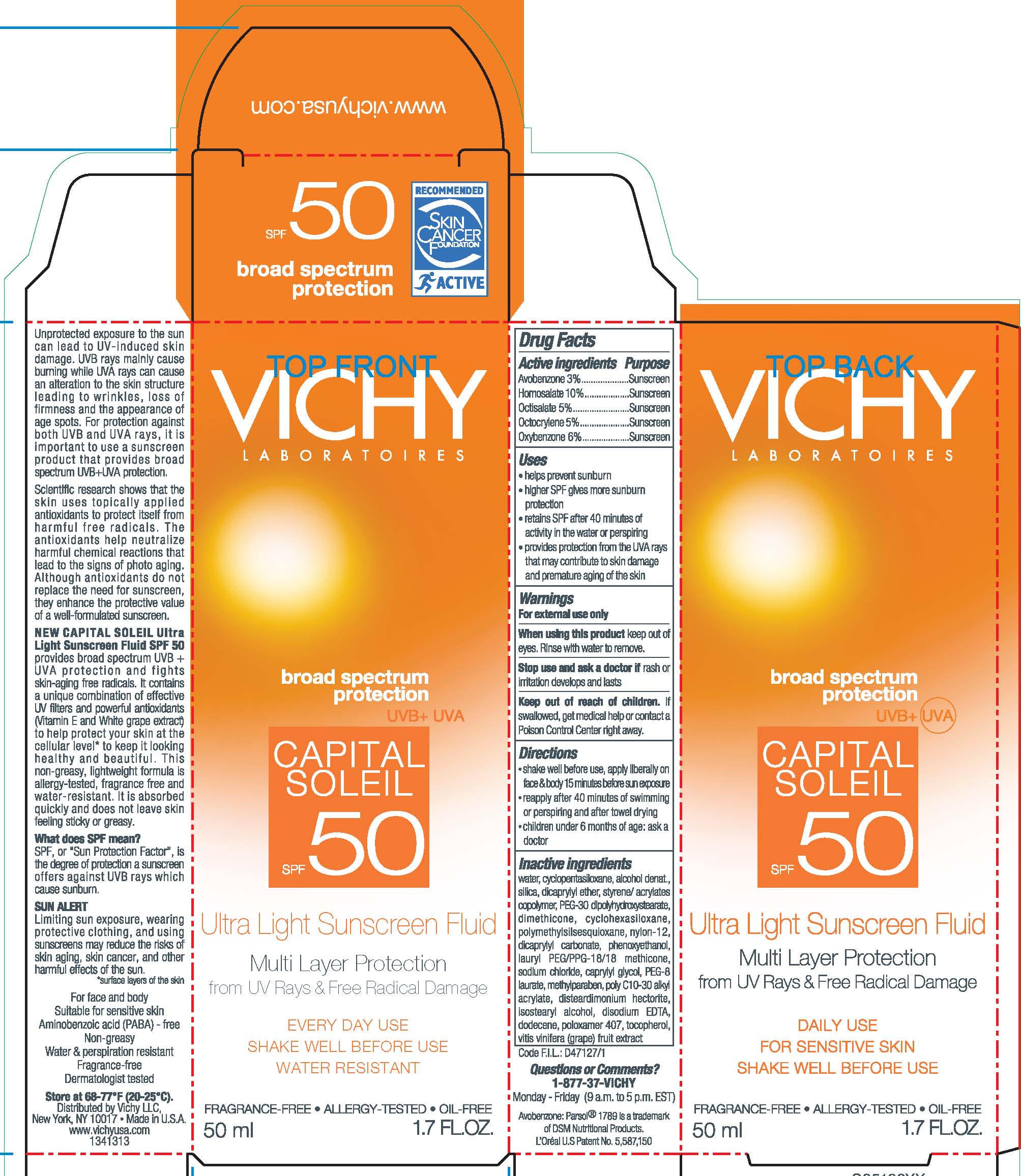 Vichy Laboratoires Capital Soleil Spf 50 Ultra Light Sunscreen while Breastfeeding