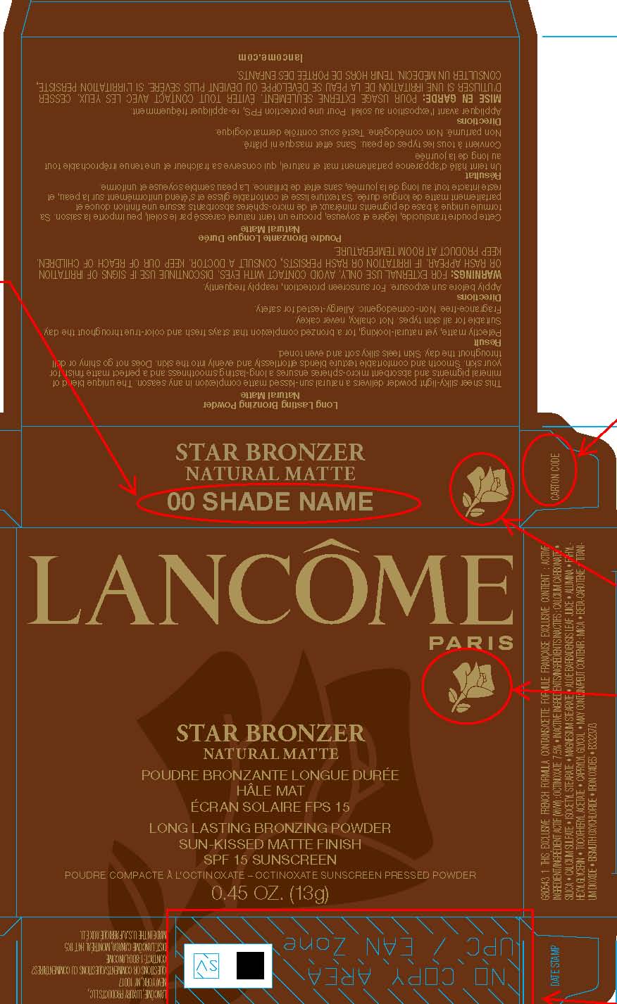 Lancome Paris Star Bronzer Long Lasting Bronzer Spf 15 | Octinoxate Powder while Breastfeeding